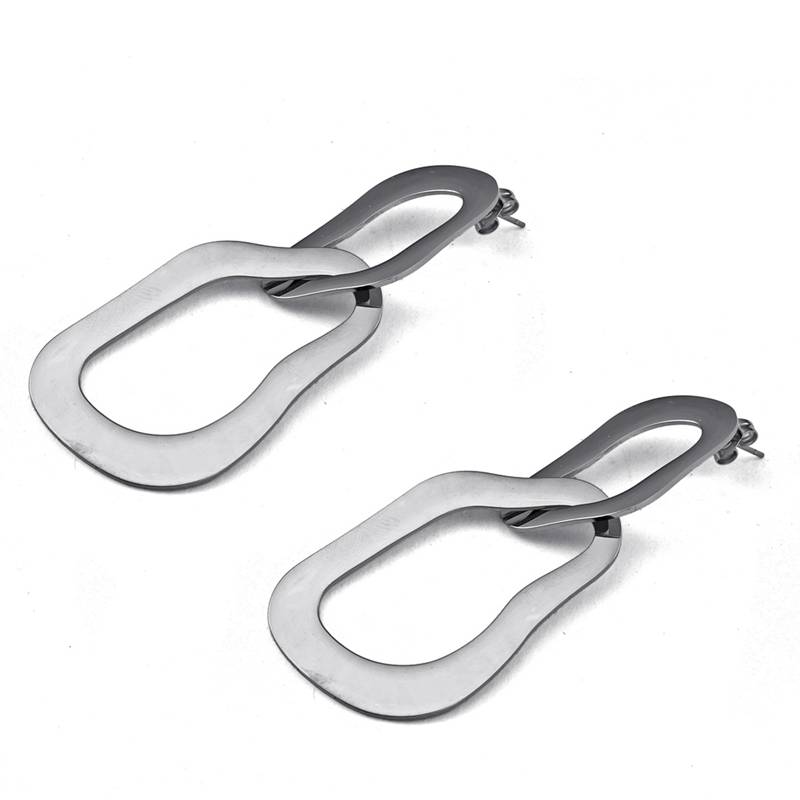 OPULENT Geometric Stainless Steel Dangling Earrings