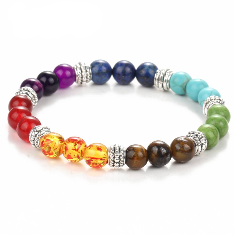 TRIPTI – Multicolor Natural Stone Chakra Bracelet