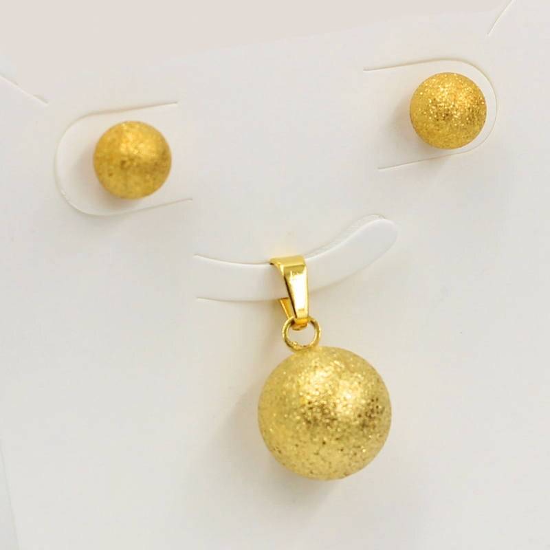 ADA – Stainless Steel Round Ball-Shaped Jewellery Set