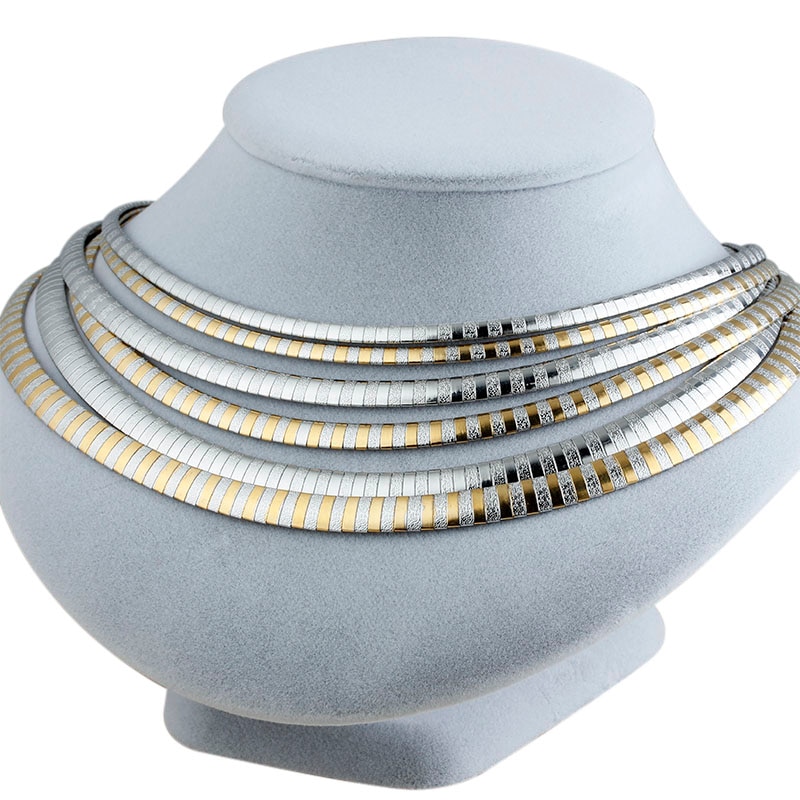 ZANE – Cleopatra Stainless Steel Two-Tone Necklace
