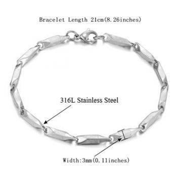 Stainless Steel Man’s Bracelet Metal Color: 4 Ships From: China