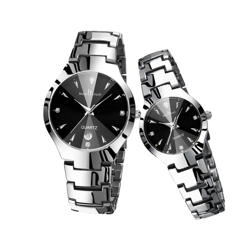 Stainless Steel Couple Watch