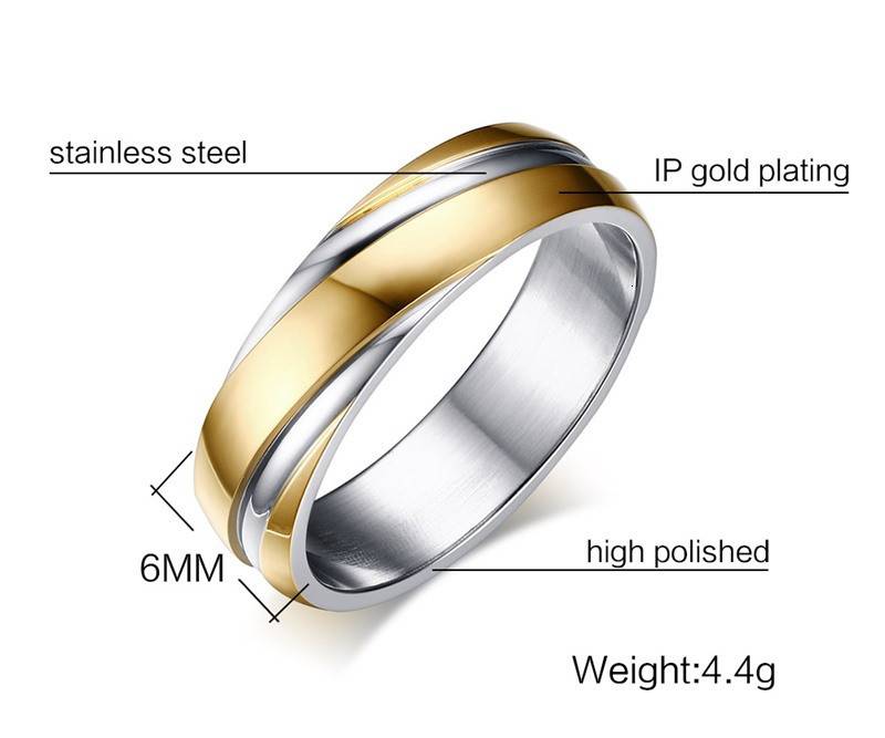 Stainless Steel Wedding Ring for Men