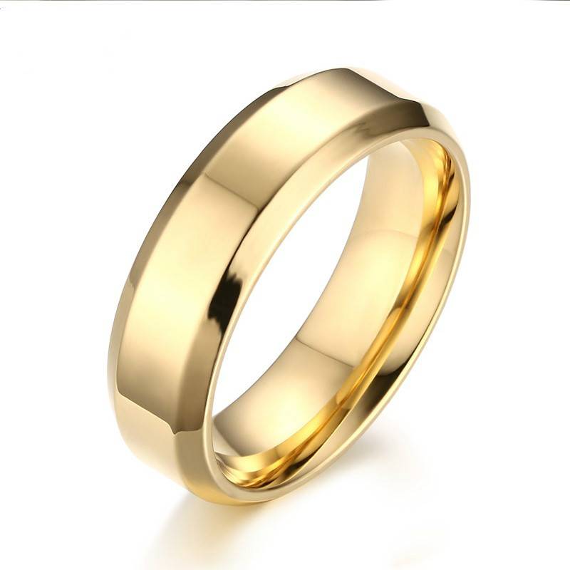 Elegant Classic Stainless Steel Wedding Ring