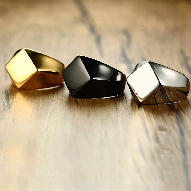 Stainless Steel Retro Thumb Ring for Men