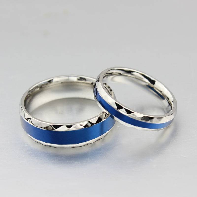 Enameled Stainless Steel Couple Rings