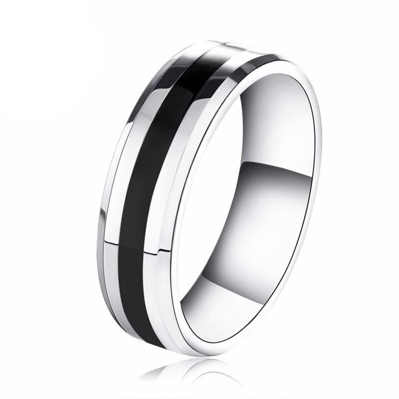 Minimalistic Stainless Steel Couple Rings