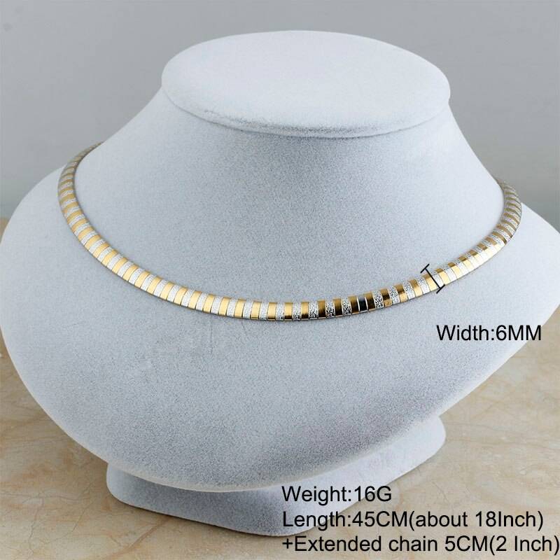 ZANE Metal Color: Necklace Gold 6MM