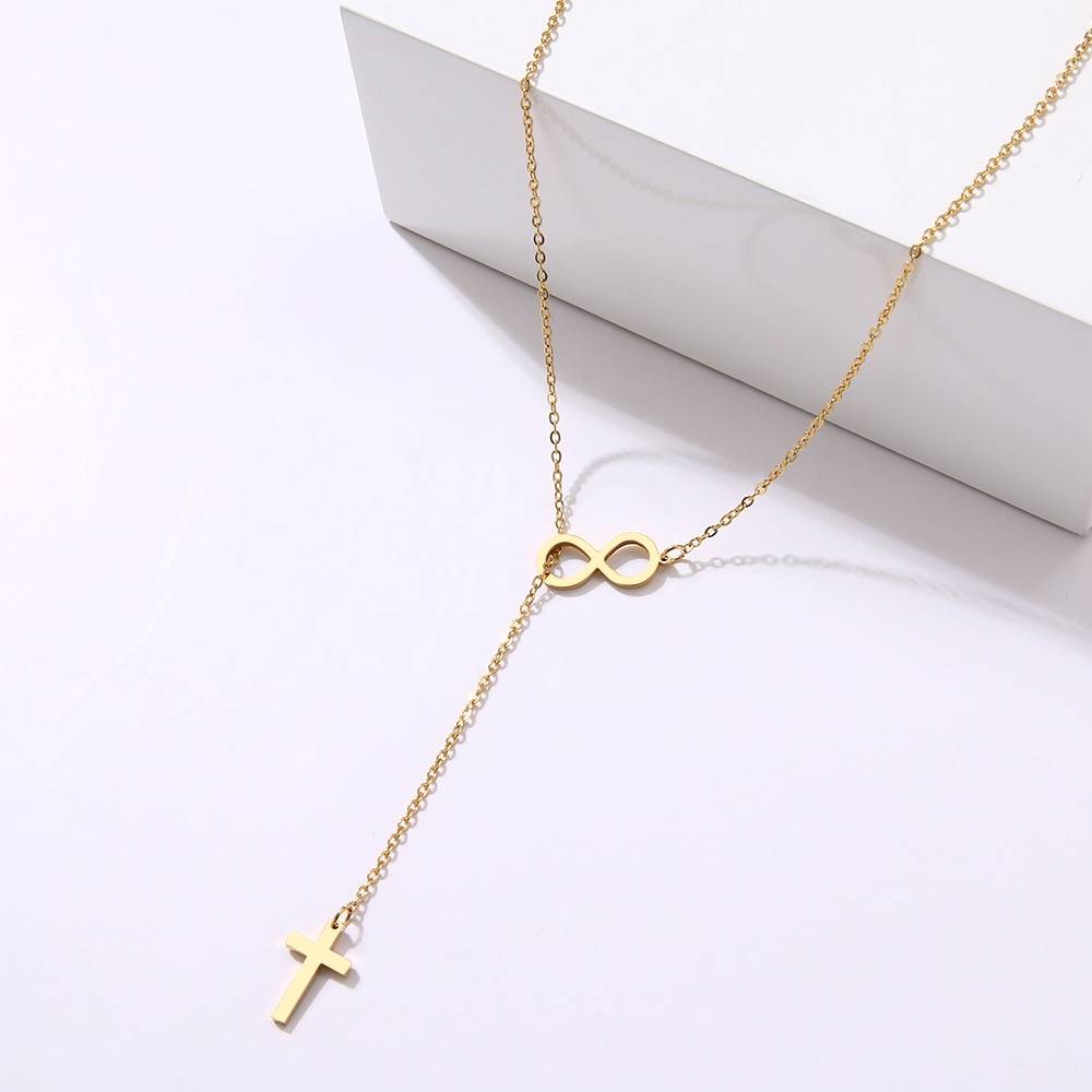 SARA – Stylish Stainless Steel Cross Pendant Necklace