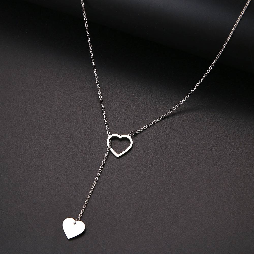 ZOE – Classy Stainless Steel Heart-Shaped Pendant Necklace