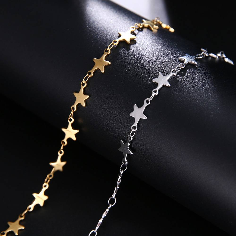 CLARINA – Stainless Steel Multi Star Bracelet