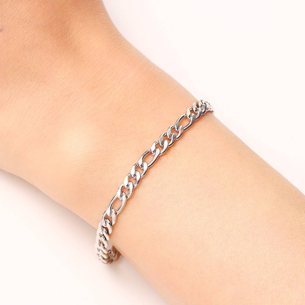 Stainless Steel Curb Chain Bracelet – ELOISE