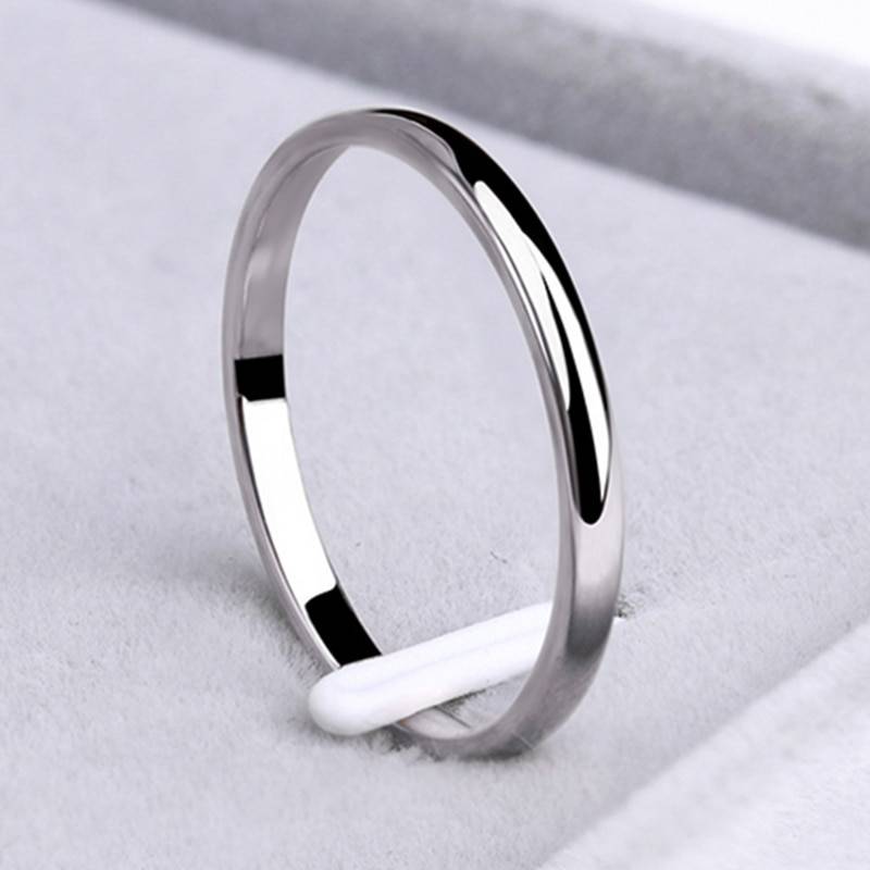 Stainless Steel Classic Wedding Band – VIOLA