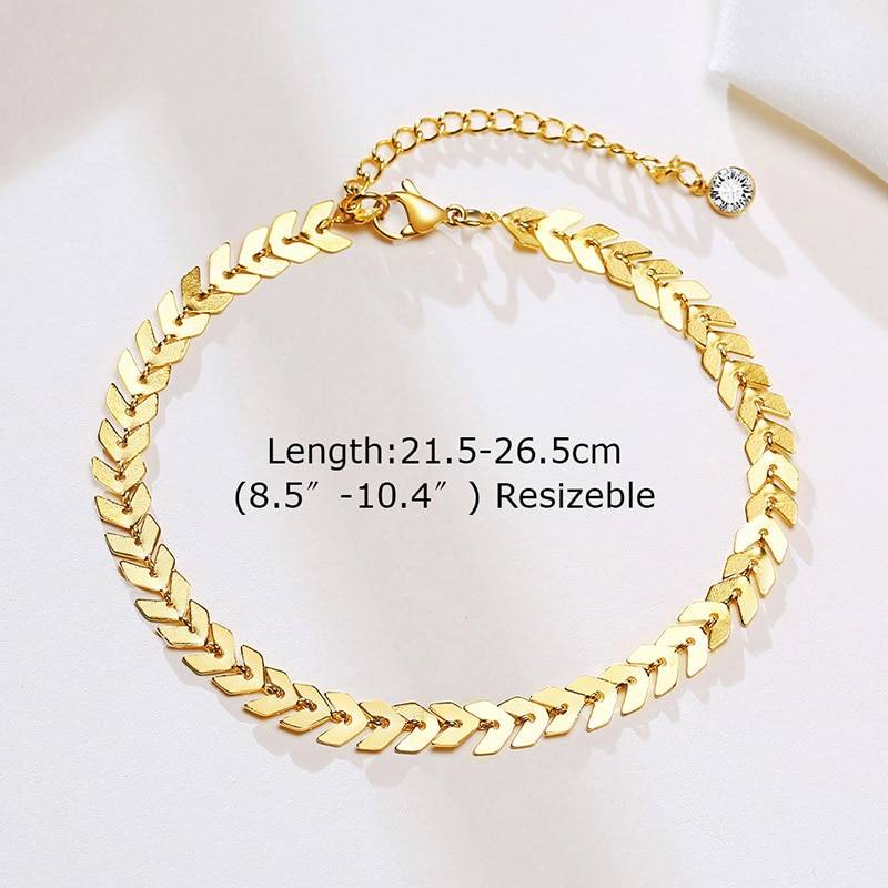 Vnox 1/2/3pcs/set Gold Color Simple Chain Anklets For Women, Leg Chains Ankle Beach Foot Jewelry, Holidays Accessories