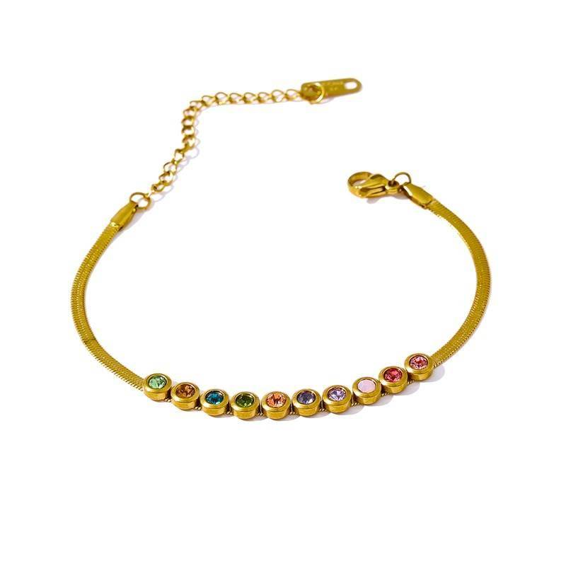 Elegant Colourful Cubic Zirconia Bracelet – NITIKA Bracelets 8d255f28538fbae46aeae7: YH1537A Necklace|YH1538A Bracelet