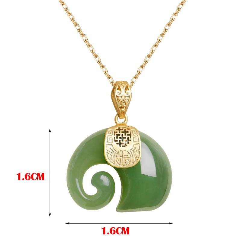 Hetian Jade Pendant Necklace for Women