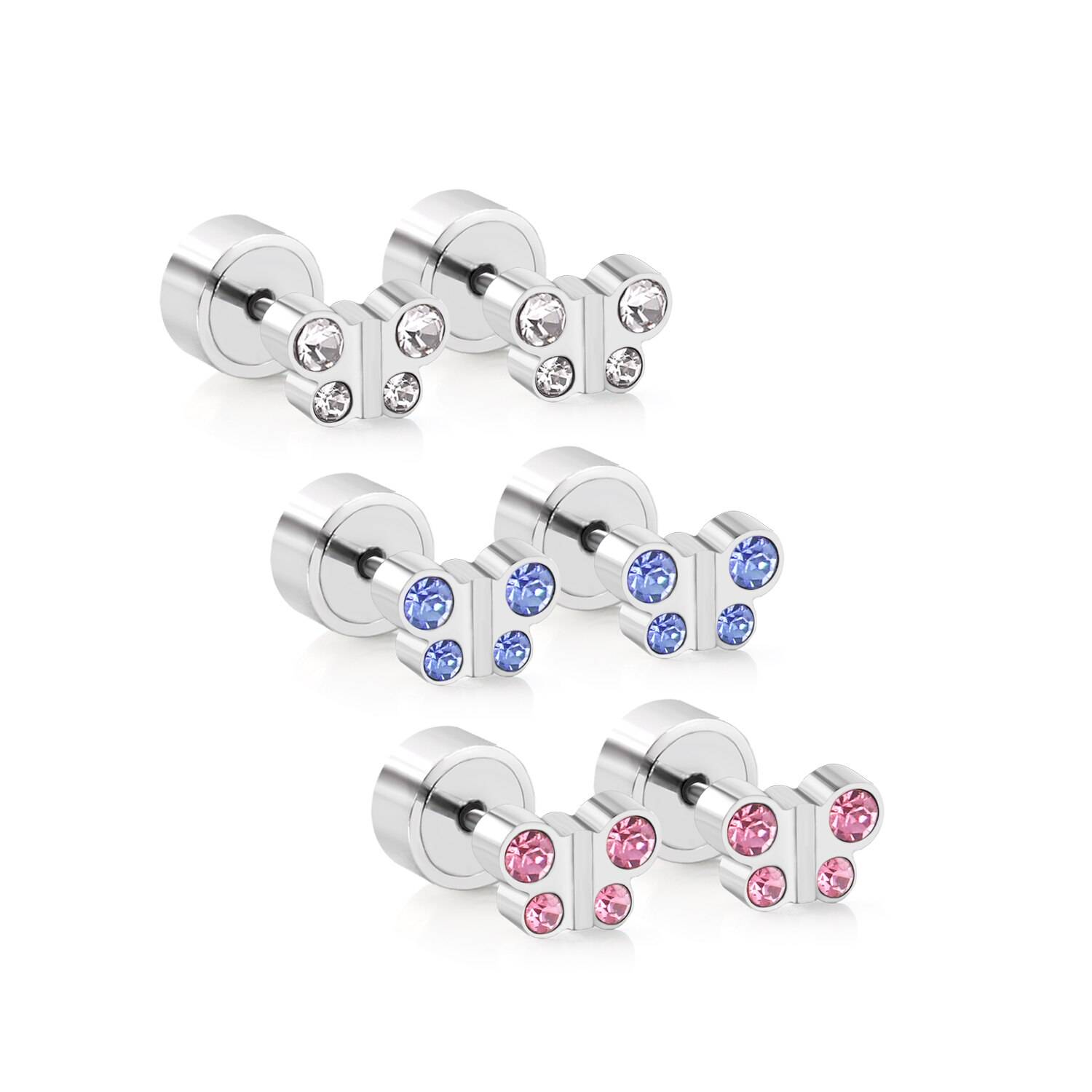 Cute Colourful Cubic Zirconia Stud Earrings for Girls – NAOMI Uncategorized Children's Jewellery 8d255f28538fbae46aeae7: as picture|Blue|butterfly blue|butterfly colorful|butterfly silver|colorful heart|pink|pink heart|Silver|silver heart|silver red|star AB crystal|star colorful|star silver